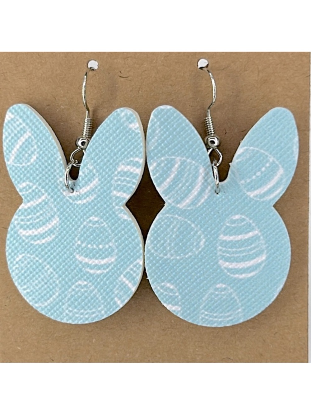 Faux Leather Earrings Bunny Easter Fashion Jewelry